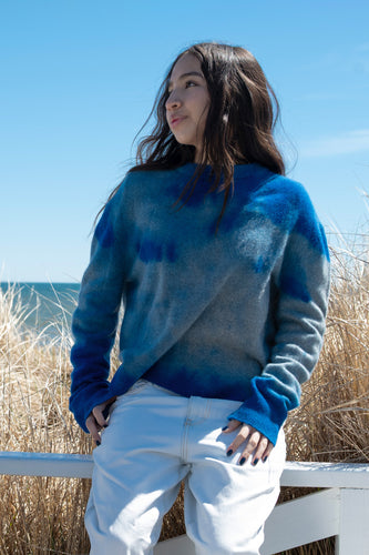 blue grey messy